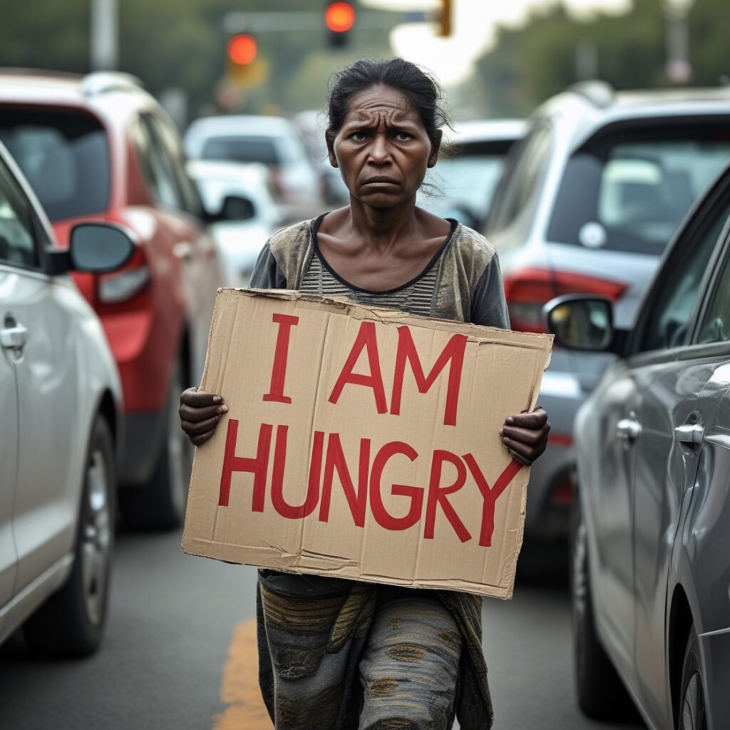 Leonardo_Phoenix_10_A_woman_holding_a_cardboard_sign_with_the_2