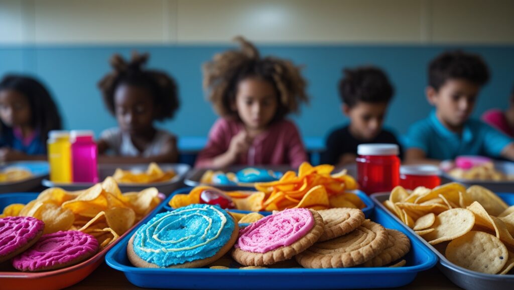 Leonardo_Phoenix_10_updatedpromptA_cluttered_rigid_school_tray_1